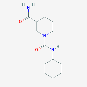 molecular formula C13H23N3O2 B4087189 N~1~-cyclohexyl-1,3-piperidinedicarboxamide 