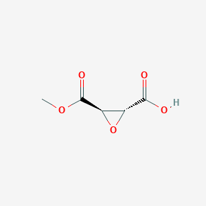 molecular formula C5H6O5 B040872 (2R,3R)-3-methoxycarbonyloxirane-2-carboxylic Acid CAS No. 119240-65-2