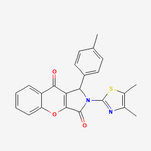 molecular formula C23H18N2O3S B4087279 2-(4,5-dimethyl-1,3-thiazol-2-yl)-1-(4-methylphenyl)-1,2-dihydrochromeno[2,3-c]pyrrole-3,9-dione 