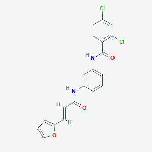 2,4-dichloro-N-(3-{[3-(2-furyl)acryloyl]amino}phenyl)benzamide
