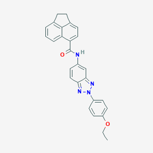 N-[2-(4-ethoxyphenyl)benzotriazol-5-yl]-1,2-dihydroacenaphthylene-5-carboxamide