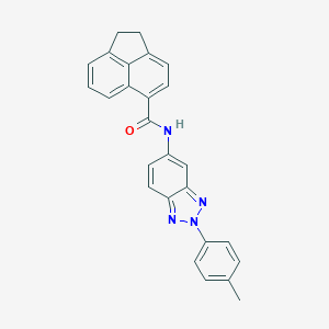 molecular formula C26H20N4O B408736 N-[2-(4-methylphenyl)-2H-1,2,3-benzotriazol-5-yl]-1,2-dihydro-5-acenaphthylenecarboxamide 