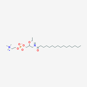 molecular formula C26H55N2O6P B040874 rac-3-Hexadecanamido-2-ethoxypropyl phosphocholine CAS No. 112989-01-2