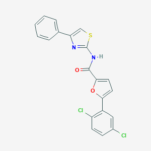 molecular formula C20H12Cl2N2O2S B408742 5-(2,5-dichlorophenyl)-N-(4-phenyl-1,3-thiazol-2-yl)-2-furamide 