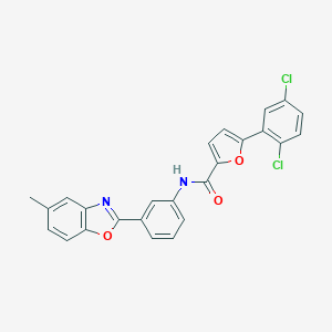 5-(2,5-dichlorophenyl)-N-[3-(5-methyl-1,3-benzoxazol-2-yl)phenyl]-2-furamide