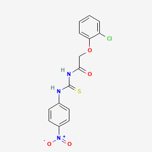 2-(2-chlorophenoxy)-N-{[(4-nitrophenyl)amino]carbonothioyl}acetamide