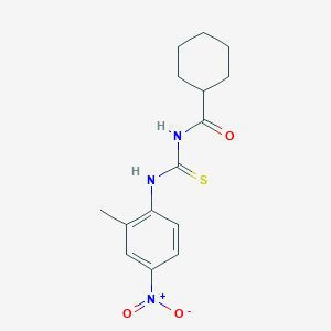 N-{[(2-methyl-4-nitrophenyl)amino]carbonothioyl}cyclohexanecarboxamide