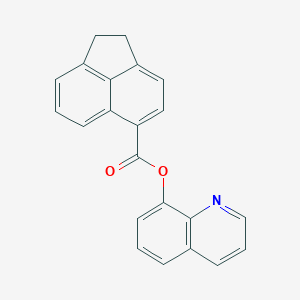 molecular formula C22H15NO2 B408753 8-Quinolinyl 1,2-dihydro-5-acenaphthylenecarboxylate 