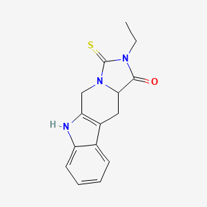 molecular formula C15H15N3OS B4087558 2-ethyl-3-thioxo-2,3,5,6,11,11a-hexahydro-1H-imidazo[1',5':1,6]pyrido[3,4-b]indol-1-one 