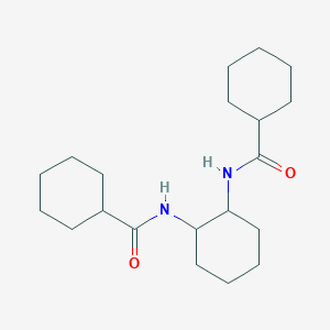 molecular formula C20H34N2O2 B408768 N-{2-[(cyclohexylcarbonyl)amino]cyclohexyl}cyclohexanecarboxamide 