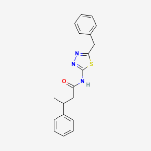 molecular formula C19H19N3OS B4087803 N-(5-benzyl-1,3,4-thiadiazol-2-yl)-3-phenylbutanamide 
