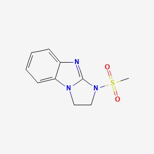 molecular formula C10H11N3O2S B4087808 1-(methylsulfonyl)-2,3-dihydro-1H-imidazo[1,2-a]benzimidazole 