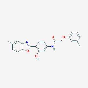 N-[3-Hydroxy-4-(5-methyl-benzooxazol-2-yl)-phenyl]-2-m-tolyloxy-acetamide