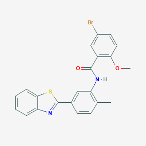 N-[5-(1,3-benzothiazol-2-yl)-2-methylphenyl]-5-bromo-2-methoxybenzamide