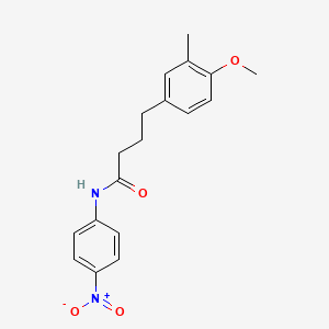 molecular formula C18H20N2O4 B4088005 4-(4-methoxy-3-methylphenyl)-N-(4-nitrophenyl)butanamide 