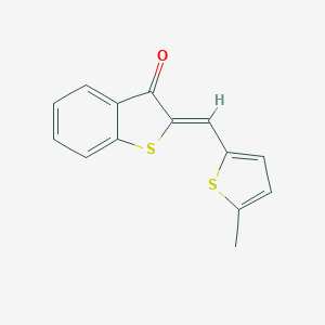 molecular formula C14H10OS2 B408802 2-(5-Methyl-thiophen-2-ylmethylene)-benzo[b]thiophen-3-one 