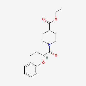 ethyl 1-(2-phenoxybutanoyl)-4-piperidinecarboxylate