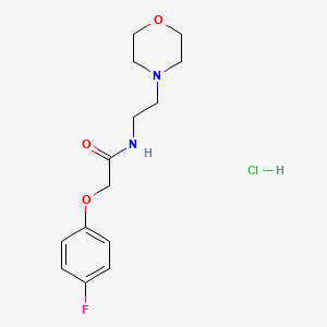 molecular formula C14H20ClFN2O3 B4088104 2-(4-fluorophenoxy)-N-[2-(4-morpholinyl)ethyl]acetamide hydrochloride 