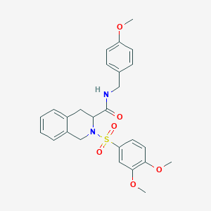 molecular formula C26H28N2O6S B4088112 2-[(3,4-dimethoxyphenyl)sulfonyl]-N-(4-methoxybenzyl)-1,2,3,4-tetrahydro-3-isoquinolinecarboxamide 