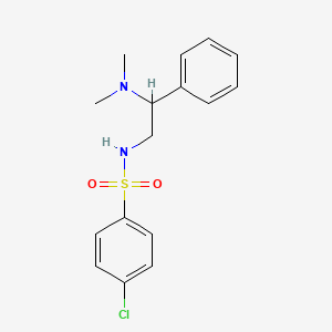 molecular formula C16H19ClN2O2S B4088138 4-chloro-N-[2-(dimethylamino)-2-phenylethyl]benzenesulfonamide 