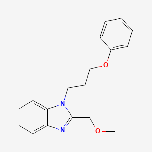 molecular formula C18H20N2O2 B4088200 2-(methoxymethyl)-1-(3-phenoxypropyl)-1H-benzimidazole 