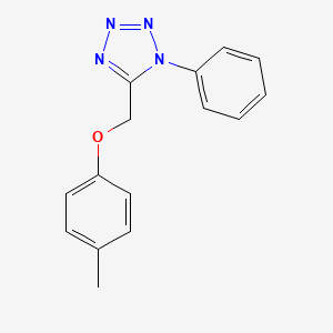 molecular formula C15H14N4O B4088223 5-[(4-methylphenoxy)methyl]-1-phenyl-1H-tetrazole 