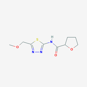 molecular formula C9H13N3O3S B4088233 N-[5-(methoxymethyl)-1,3,4-thiadiazol-2-yl]tetrahydro-2-furancarboxamide 
