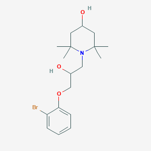 molecular formula C18H28BrNO3 B4088255 1-[3-(2-bromophenoxy)-2-hydroxypropyl]-2,2,6,6-tetramethyl-4-piperidinol 