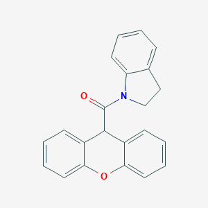 molecular formula C22H17NO2 B408829 1-(9H-xanthen-9-ylcarbonyl)indoline CAS No. 312598-97-3
