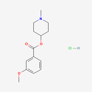molecular formula C14H20ClNO3 B4088300 1-methyl-4-piperidinyl 3-methoxybenzoate hydrochloride 