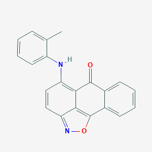 molecular formula C21H14N2O2 B408833 5-o-Tolylamino-anthra[1,9-cd]isoxazol-6-one 