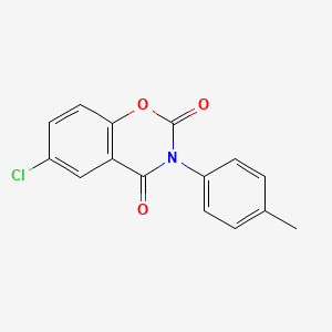 molecular formula C15H10ClNO3 B4088367 6-chloro-3-(4-methylphenyl)-2H-1,3-benzoxazine-2,4(3H)-dione 