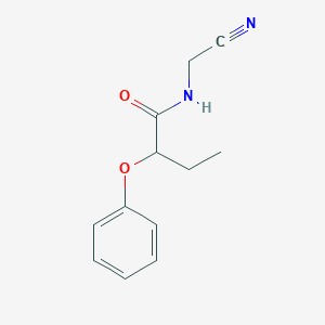 molecular formula C12H14N2O2 B4088392 N-(cyanomethyl)-2-phenoxybutanamide 