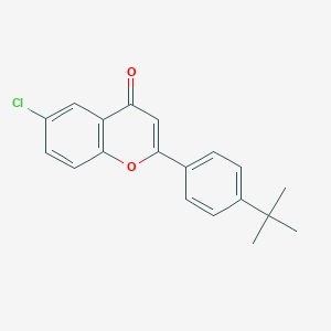 molecular formula C19H17ClO2 B408840 2-(4-tert-butylphenyl)-6-chloro-4H-chromen-4-one 