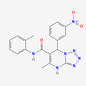 molecular formula C19H17N7O3 B4088422 5-methyl-N-(2-methylphenyl)-7-(3-nitrophenyl)-4,7-dihydrotetrazolo[1,5-a]pyrimidine-6-carboxamide 