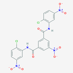 molecular formula C20H11Cl2N5O8 B408846 N~1~,N~3~-bis{2-chloro-5-nitrophenyl}-5-nitroisophthalamide 