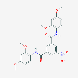 molecular formula C24H23N3O8 B408847 N,N'-Bis-(2,4-dimethoxy-phenyl)-5-nitro-isophthalamide 