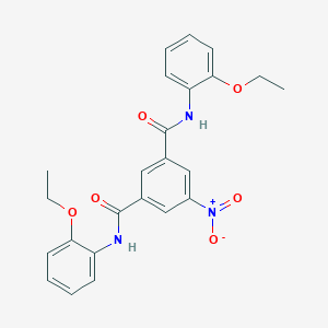 molecular formula C24H23N3O6 B408848 N~1~,N~3~-bis(2-ethoxyphenyl)-5-nitroisophthalamide 