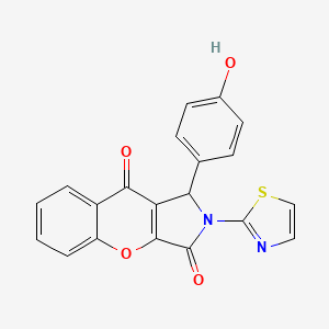 molecular formula C20H12N2O4S B4088494 1-(4-hydroxyphenyl)-2-(1,3-thiazol-2-yl)-1,2-dihydrochromeno[2,3-c]pyrrole-3,9-dione 