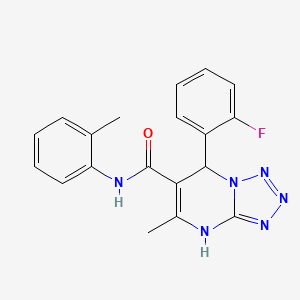 molecular formula C19H17FN6O B4088503 7-(2-fluorophenyl)-5-methyl-N-(2-methylphenyl)-4,7-dihydrotetrazolo[1,5-a]pyrimidine-6-carboxamide 
