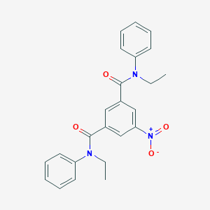 molecular formula C24H23N3O4 B408851 N,N'-Diethyl-5-nitro-N,N'-diphenyl-isophthalamide 