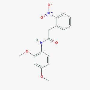 molecular formula C16H16N2O5 B408856 N-(2,4-dimethoxyphenyl)-2-(2-nitrophenyl)acetamide 
