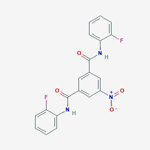 molecular formula C20H13F2N3O4 B408857 N,N'-Bis-(2-fluoro-phenyl)-5-nitro-isophthalamide 