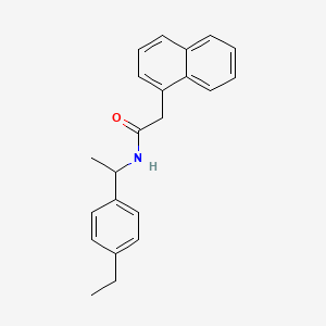 molecular formula C22H23NO B4088578 N-[1-(4-ethylphenyl)ethyl]-2-(1-naphthyl)acetamide 