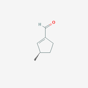 molecular formula C7H10O B040886 (3S)-3-Methylcyclopentene-1-carbaldehyde CAS No. 114818-65-4