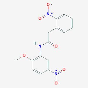 N-(2-methoxy-5-nitrophenyl)-2-(2-nitrophenyl)acetamide