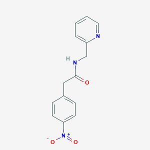 molecular formula C14H13N3O3 B408866 2-(4-nitrophenyl)-N-(pyridin-2-ylmethyl)acetamide 