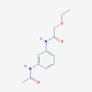 molecular formula C12H16N2O3 B4088756 N-[3-(acetylamino)phenyl]-2-ethoxyacetamide 