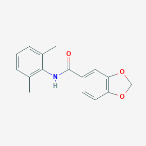 molecular formula C16H15NO3 B408879 N-(2,6-dimethylphenyl)-1,3-benzodioxole-5-carboxamide CAS No. 349415-20-9