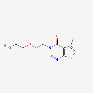 molecular formula C12H16N2O3S B4088803 3-[2-(2-hydroxyethoxy)ethyl]-5,6-dimethylthieno[2,3-d]pyrimidin-4(3H)-one 